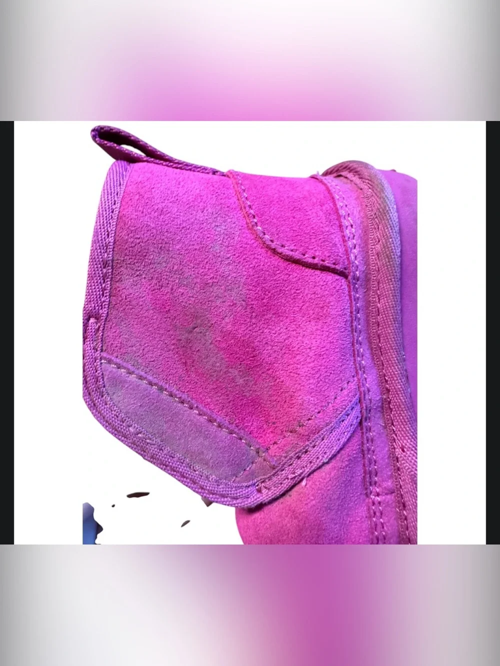 vibrant pink UGG Toddler Neumel EZ-Fit chukka boots SZ 8
